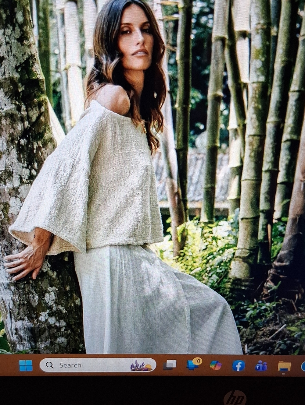 NWOT Myrah Penaloza Spirit Top Cotton Tumanggal S/M Woven Boxy - Picture 3 of 15